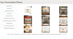 Desktop Screenshot of buypersonalizedpillows.com