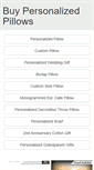 Mobile Screenshot of buypersonalizedpillows.com